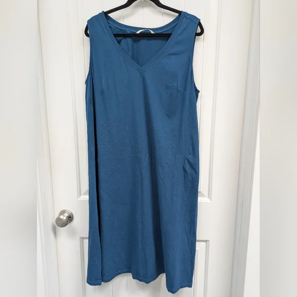 Zapelle Teal Sleeveless Dress - Picture 1 of 5